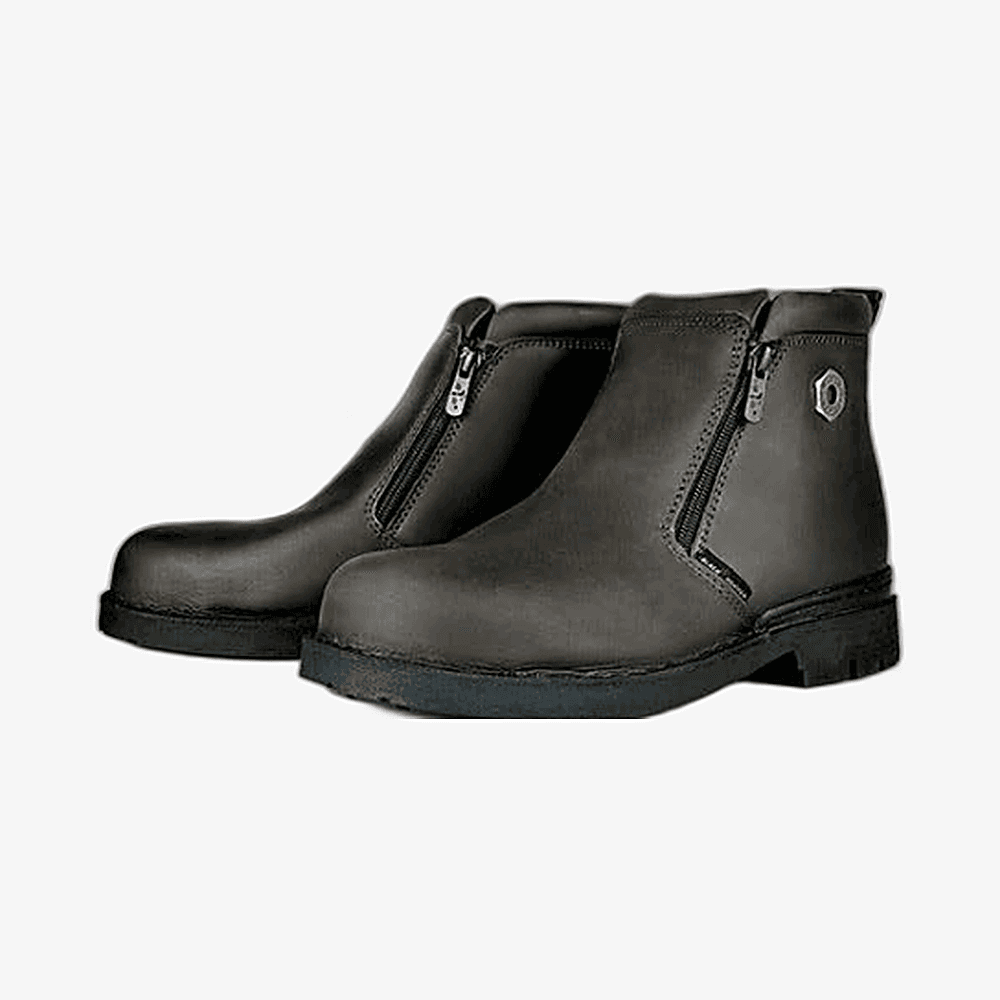 Black Hammer BH 4663 Mid-Cut Double Zip SBP safety shoe