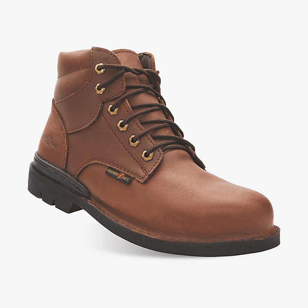 Hammer Kings HK13004 Mid-Cut Lace Boot — Brown SBP safety shoe