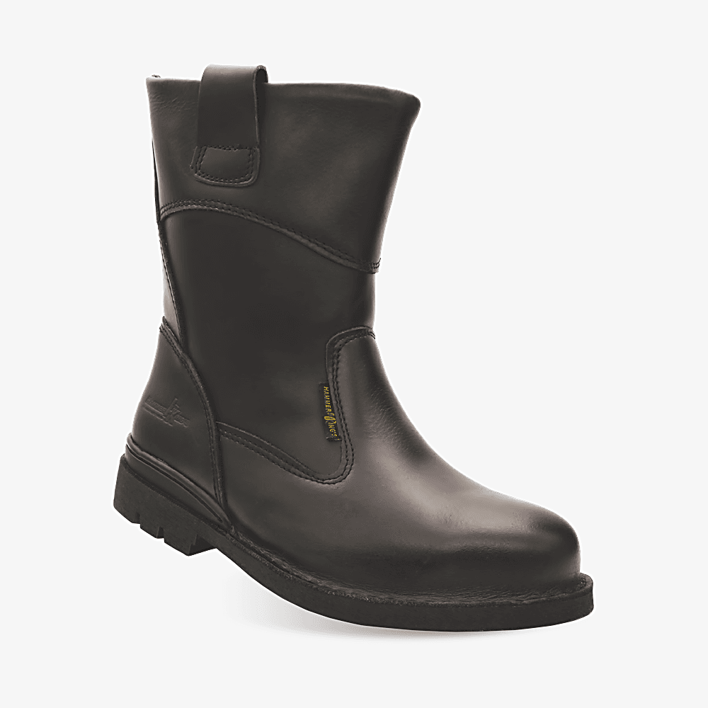 Hammer Kings HK13005 High-Cut Pull-Up Boot — Black SBP safety shoe