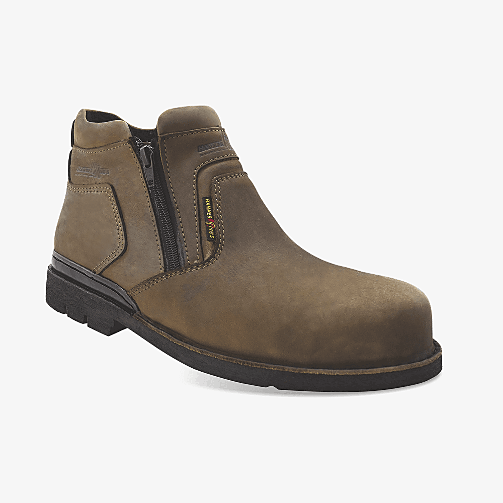 Hammer Kings HK13035 Mid-Cut Zip Boot SBP safety shoe