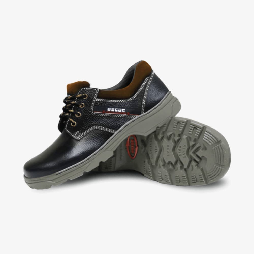 Oscar 131 Black Lace Up Low Cut SBP safety shoe