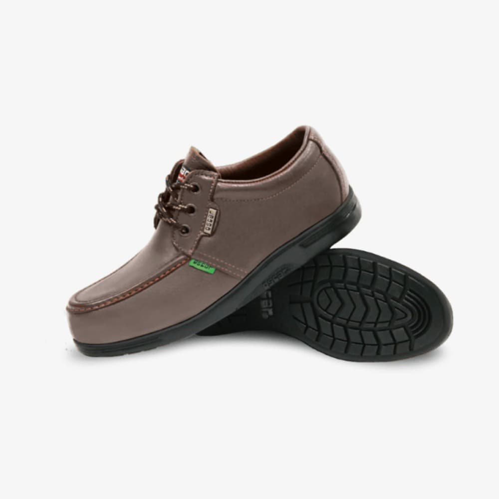 Oscar 1901 Maroon Lace Up Low Cut SBP safety shoe