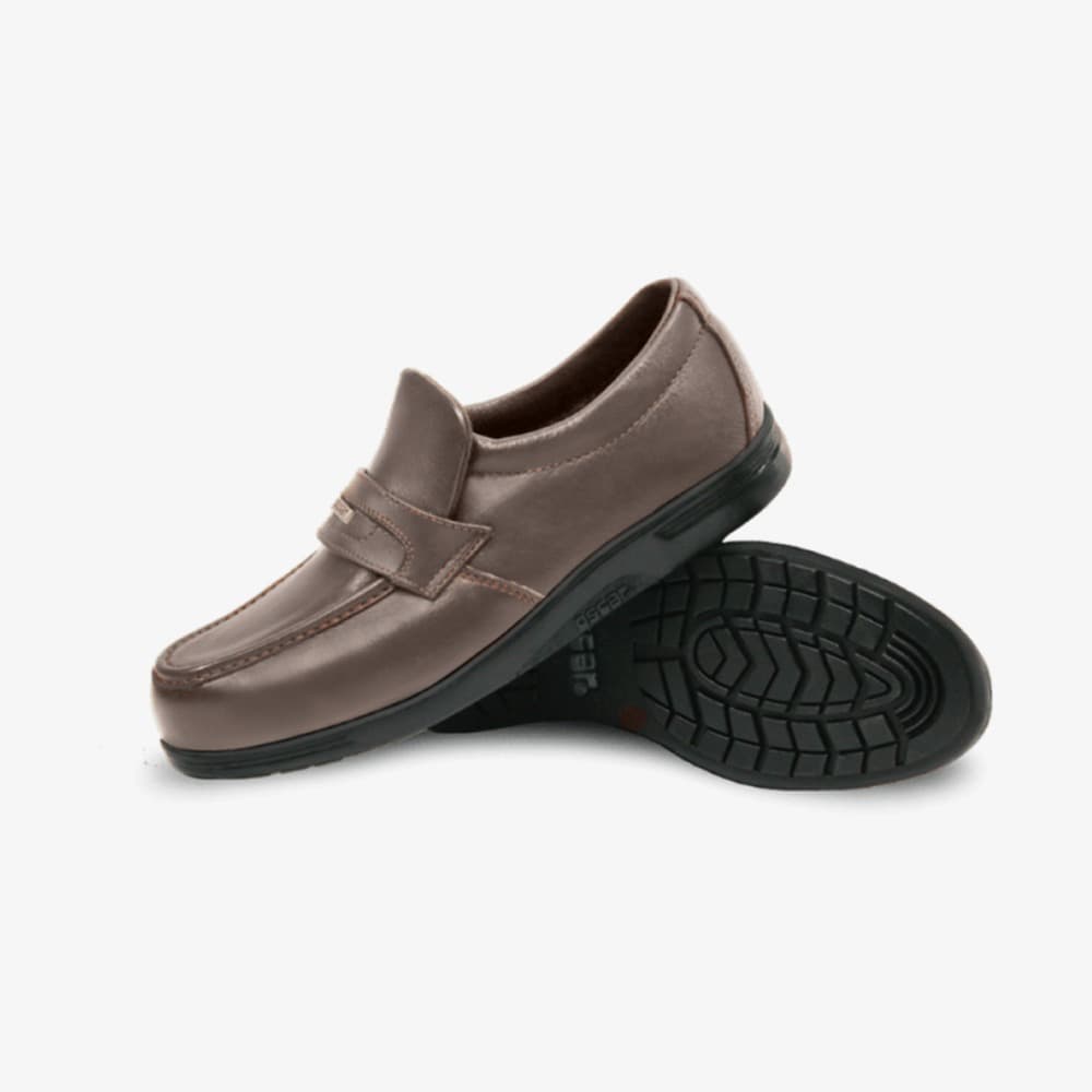 Oscar 1903 Maroon Slip On Low Cut SBP safety shoe