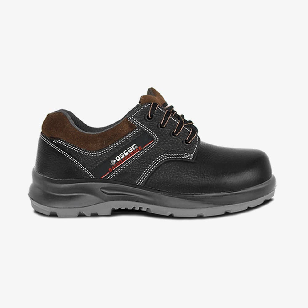 Oscar 201 Black Lace Up Low Cut SBP safety shoe