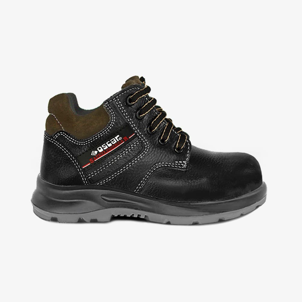 Oscar 202 Black Lace Up Ankle Boot SBP safety shoe