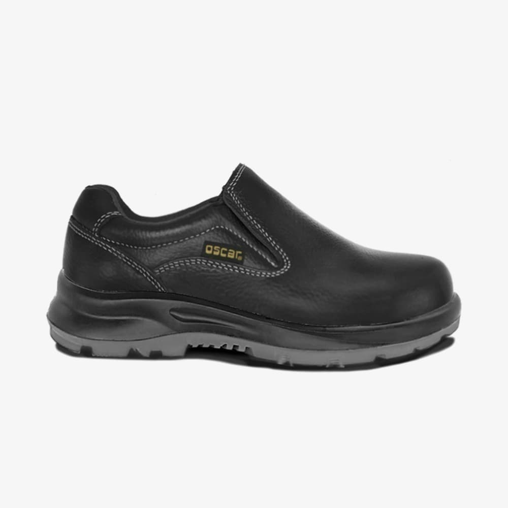 Oscar 802 Black Slip On Low Cut SBP safety shoe
