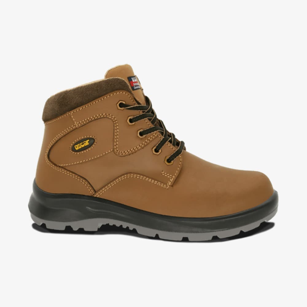 Oscar 805 Khaki Lace Up Ankle Boot SBP safety shoe