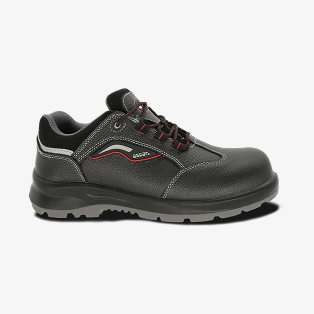 Oscar 830 Black Lace Up Low Cut SBP safety shoe